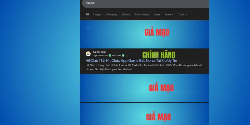 Cách nhận biết Hitclub thật